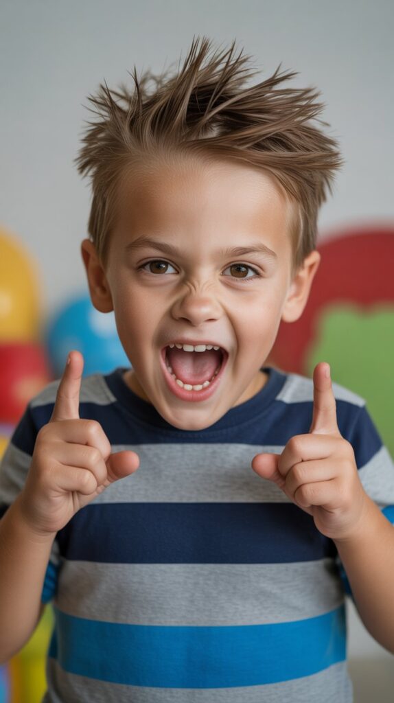 25 Little Boy Haircuts for Straight Hair That Always Look Neat 20 Spiky Top