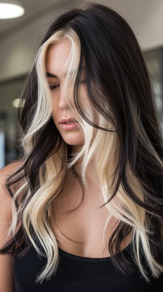 Peekaboo Blonde Highlights