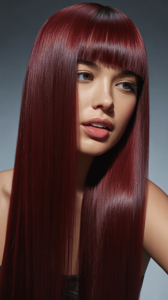 30+ Stunning Burgundy Hair Color Ideas That Will Turn Heads 14 Burgundy Straight Hair