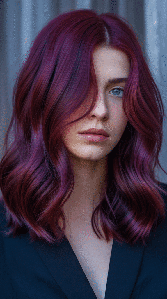30+ Stunning Burgundy Hair Color Ideas That Will Turn Heads 26 Plum Burgundy