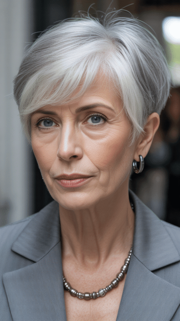 Top 36 Low-Maintenance Haircuts for Women Over 70 28 The Sleek Pixie
