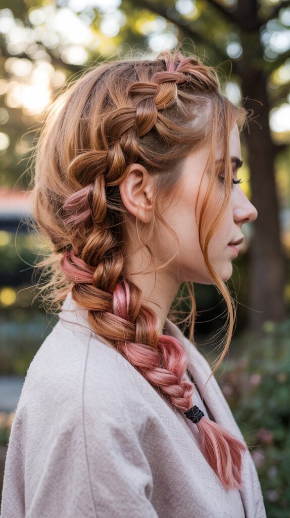 27 Beautiful Winter Hair Braid Color Inspirations 13 Strawberry Blonde Side Braids