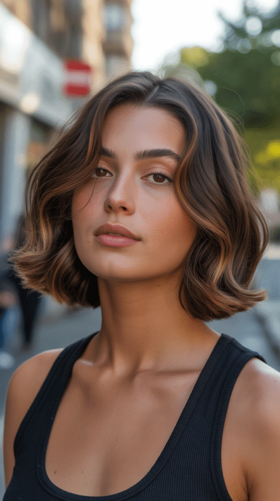 Top 30 Feminine Short Hair for Round Faces 15 Bob with Face-Framing Layers