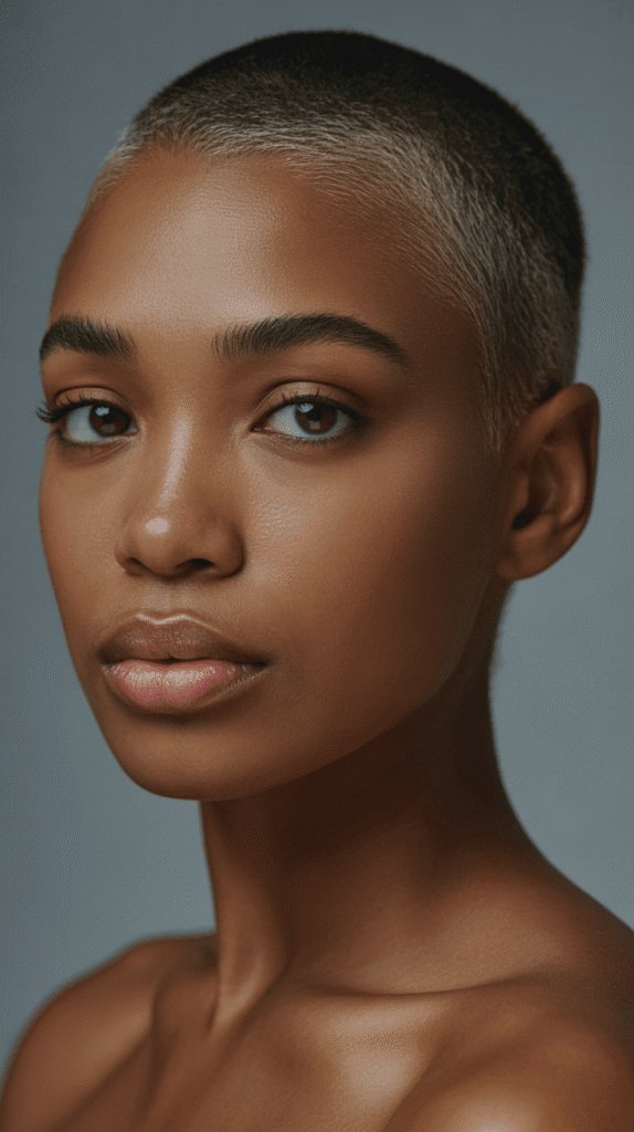 27 Modern Short Haircuts for Black Women You'll Love 6 The Buzz Cut