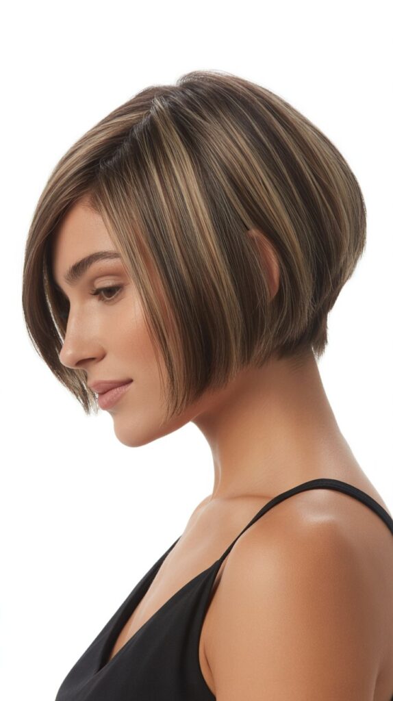 36 Easy-to-Style Bob Hairstyles for Fine Hair 3 Angled Bob (A-Line Bob)