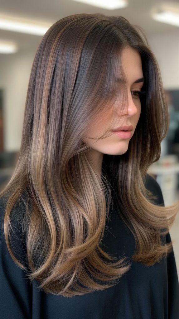 25 Flattering Light Ash Brown Hair Ideas for 2025 22 Ash Brown Foilyage