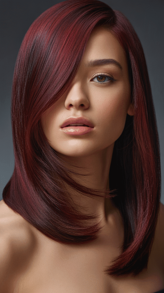 30+ Stunning Burgundy Hair Color Ideas That Will Turn Heads 1 Classic Deep Burgundy