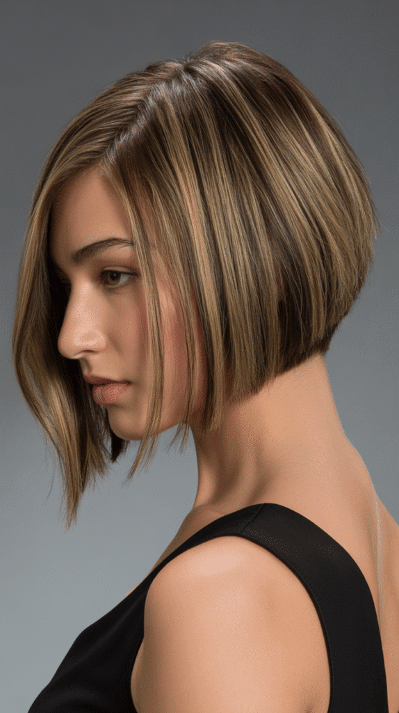 Top 27+ Slimming Hairstyles For Round Faces to Boost Confidence 15 Graduated Bob with Shorter Back