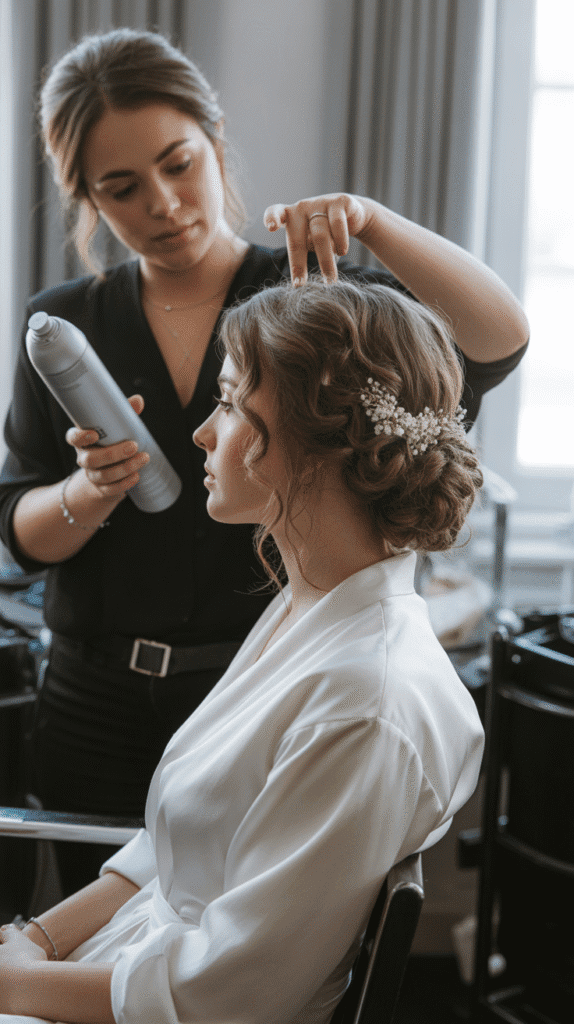 Best 33+ Updo Wedding Hairstyles for Curly Hair 37 Working with Professional Stylists for Curly Updos