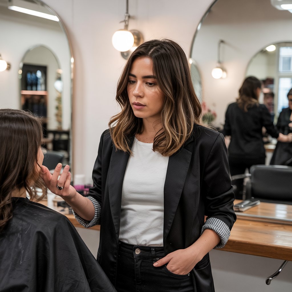 29 Professional Hairstylist Work Outfits for Women 4 Structured Blazer with Casual Foundation