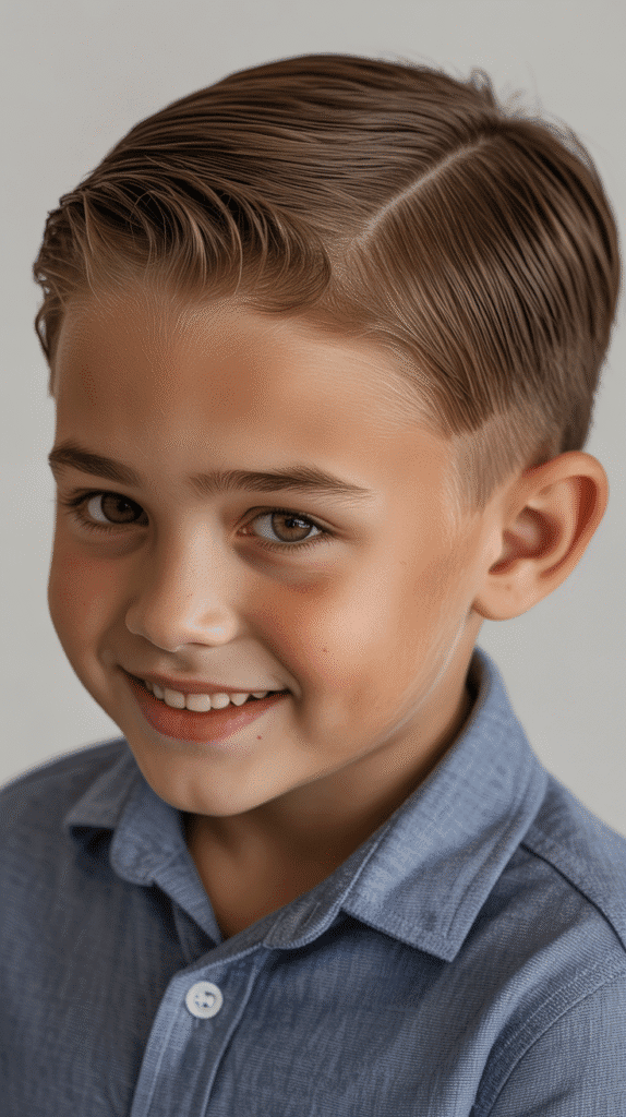 Top 30 Stylish Children Hairstyles for Little Boys That Are Totally Adorable 1 The Classic Side Part