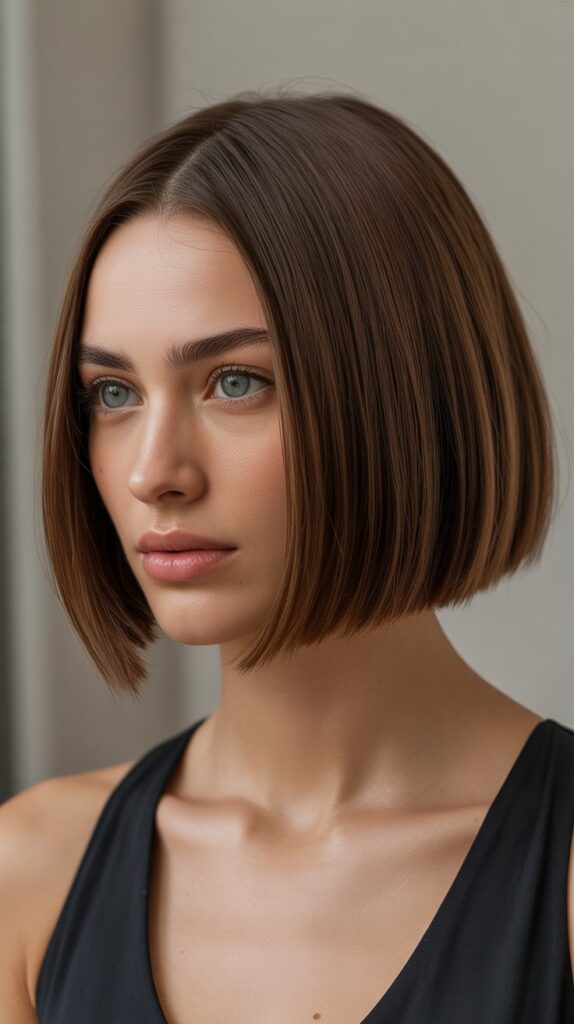 36 Easy-to-Style Bob Hairstyles for Fine Hair 1 Classic Blunt Bob
