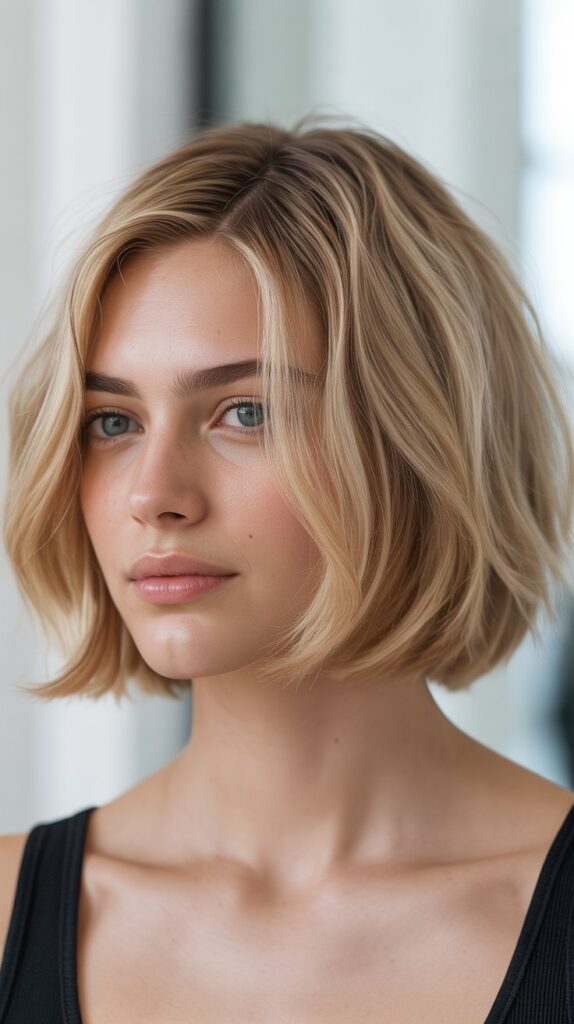 Classic Textured Choppy Bob