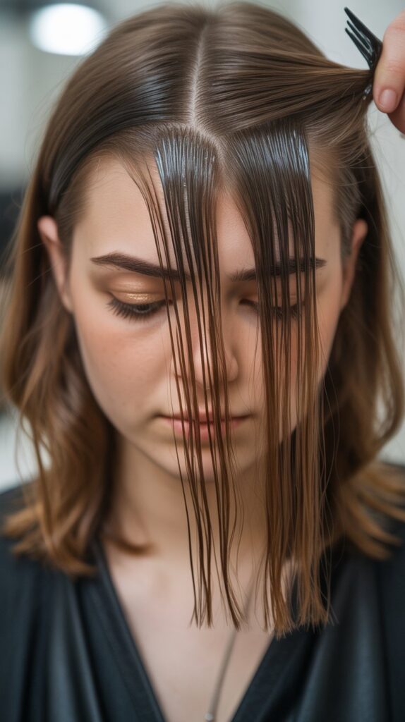 36 Gorgeous Lowlights for Medium Length Brown Hair on Brunettes 32 Foiled Precision Lowlights