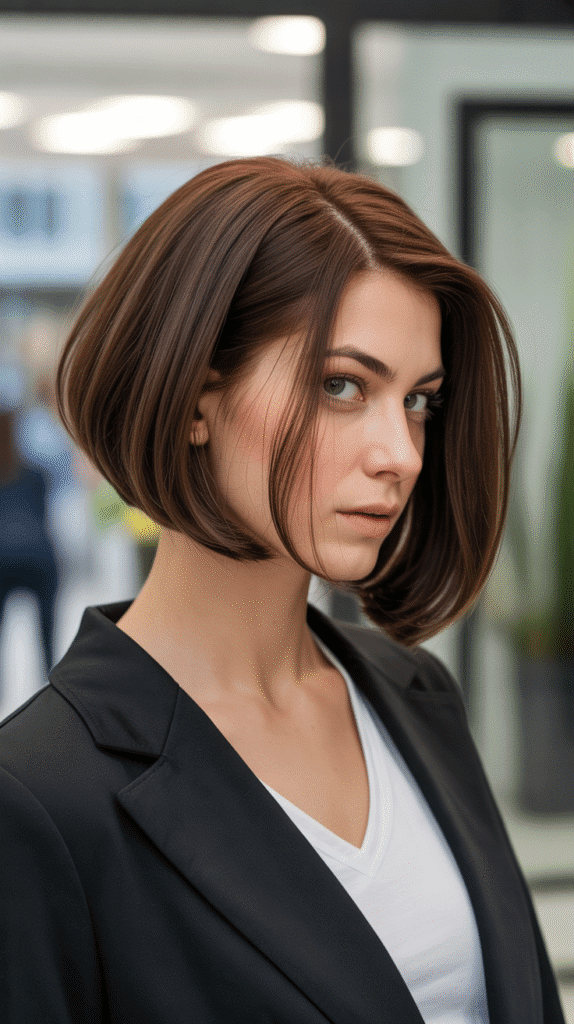 Best 30+ Chic Short Stacked Inverted Bob Haircuts for a Modern Look 14 A-Line Stacked Bob