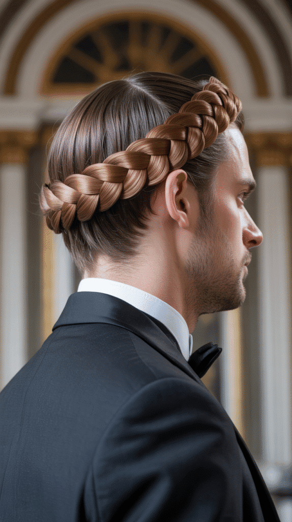 33 Stylish Winter Hair Braids for Men 23 Crown Braids