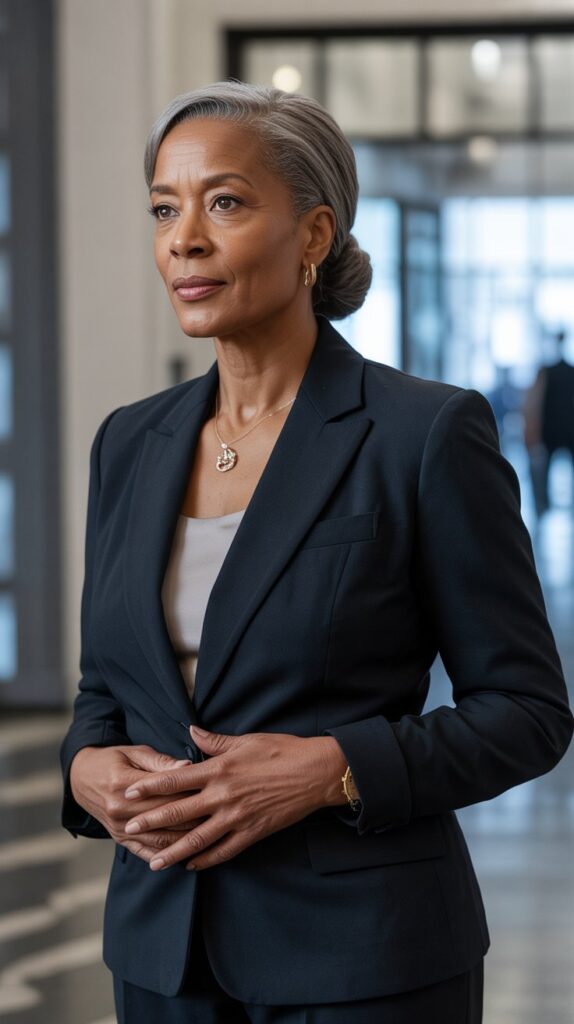 Top 30+ Stunning Hairstyles for Older Black Women: Easy Solutions for Everyday Glam! 9 Sleek Low Bun