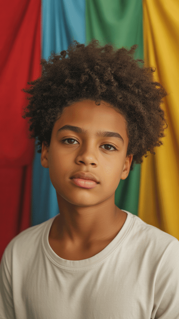 Top 30 Stylish Children Hairstyles for Little Boys That Are Totally Adorable 26 The Afro