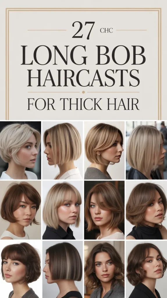27 Chic Long Bob Haircuts for Thick Hair