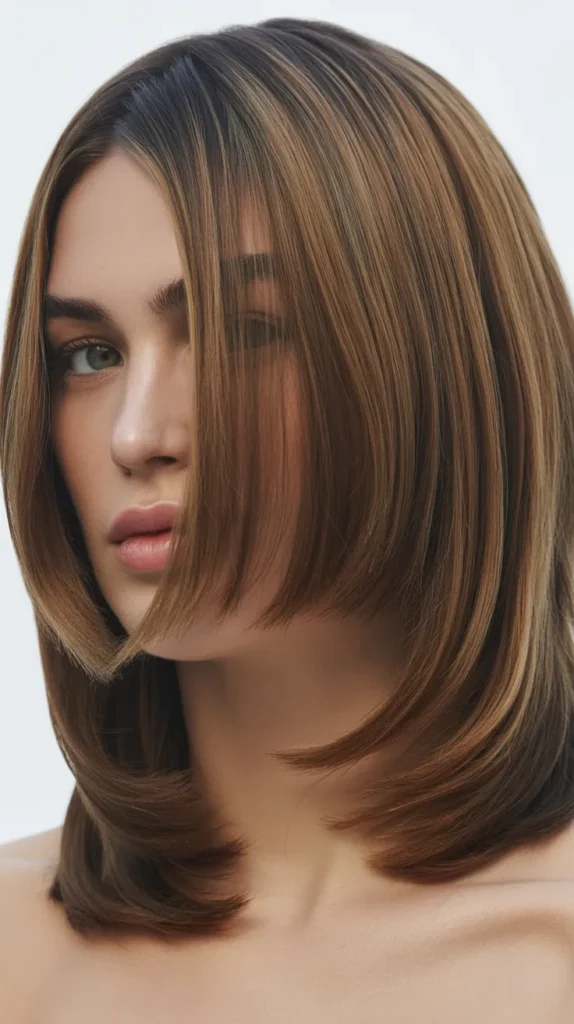 Long Bob with Tapered Fringe