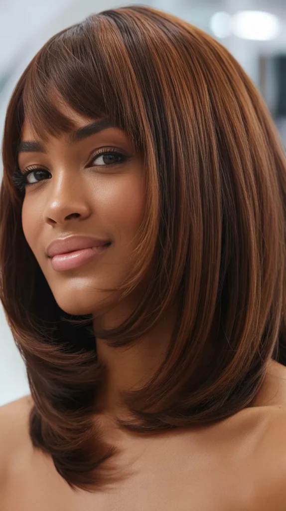 Long Bob with Baby Bangs