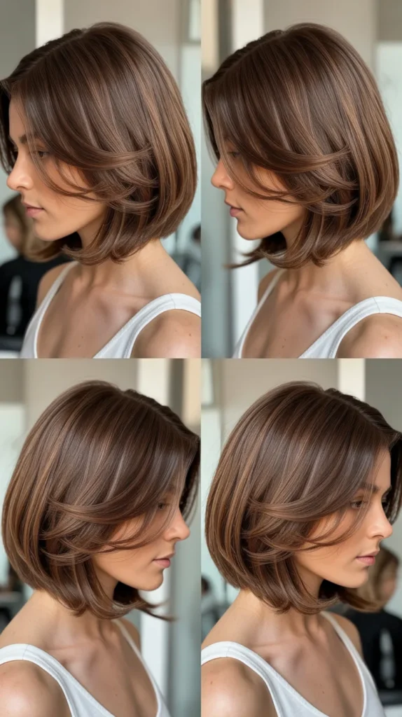 Long Bob with Swoopy Layers