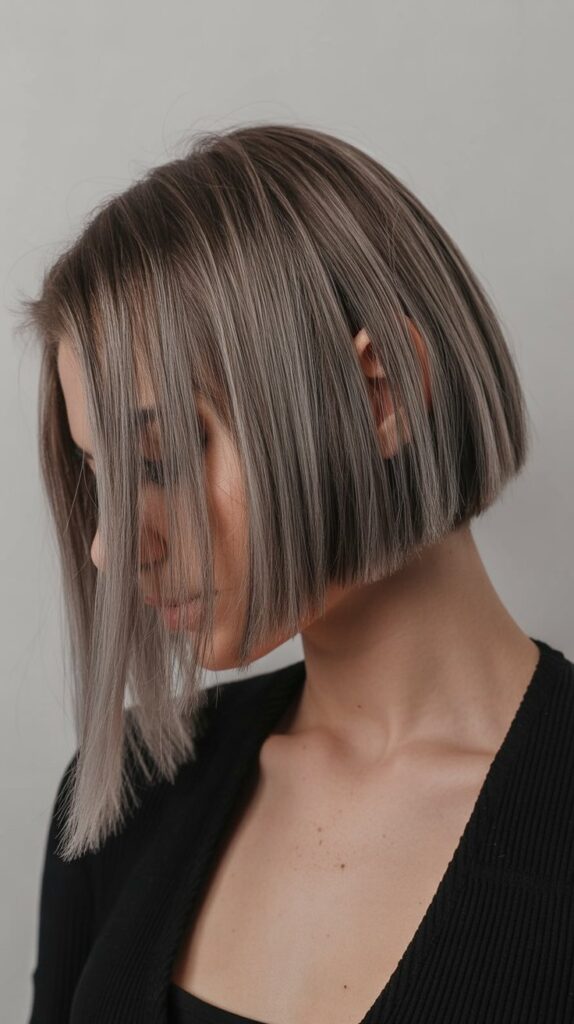 34+ Latest Bob Haircuts for Fine Hair 25 Razored Straight Bob