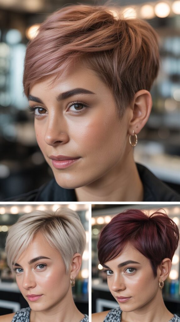 Pixie with Face-Framing Highlights