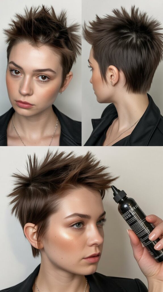 27 Flattering Very Short Pixie Haircuts for Thin Fine Hair 8 Spiky Textured Pixie