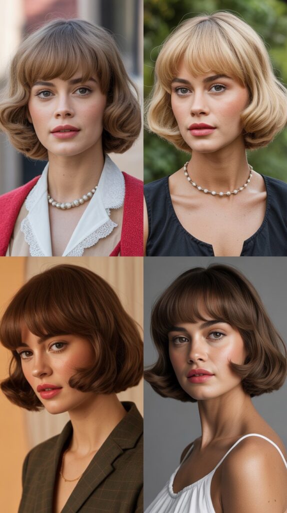 French Bob With Bardot Bangs