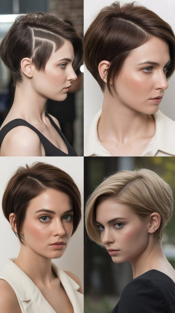27 Flattering Very Short Pixie Haircuts for Thin Fine Hair 24 Pixie with Dramatic Side Part