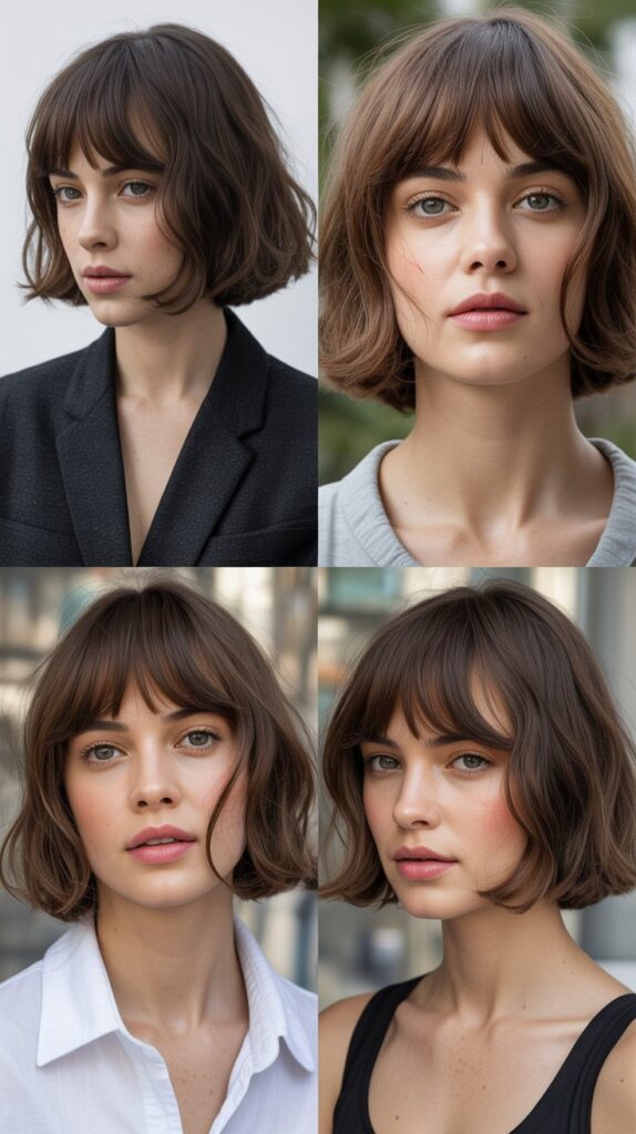 French Bob With See-Through Bangs