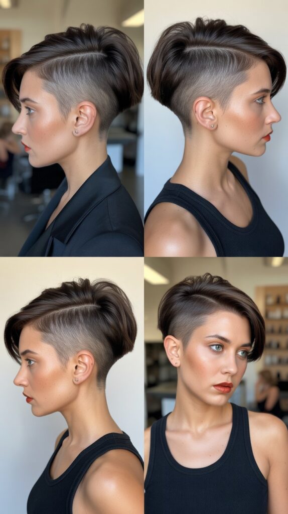 Pixie Cut with Shaved Sides
