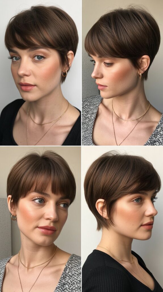 27 Flattering Very Short Pixie Haircuts for Thin Fine Hair 9 Pixie with Long Bangs