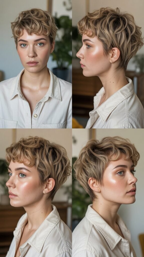 Tousled Choppy Pixie With Texture