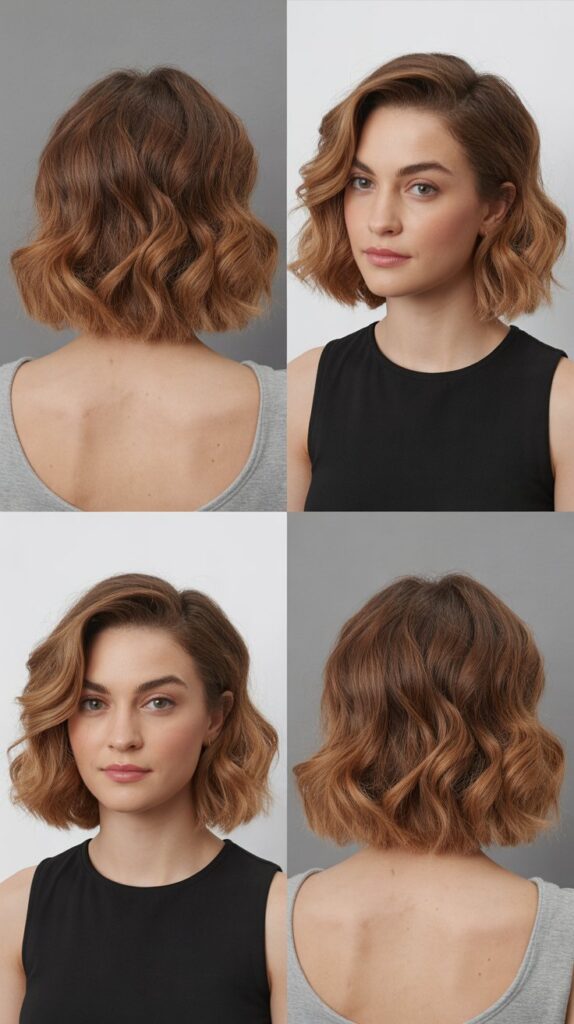 31 Stunning Wavy French Bob Haircuts for an Effortless Glow-Up 27 Wavy Bob with Root Lift