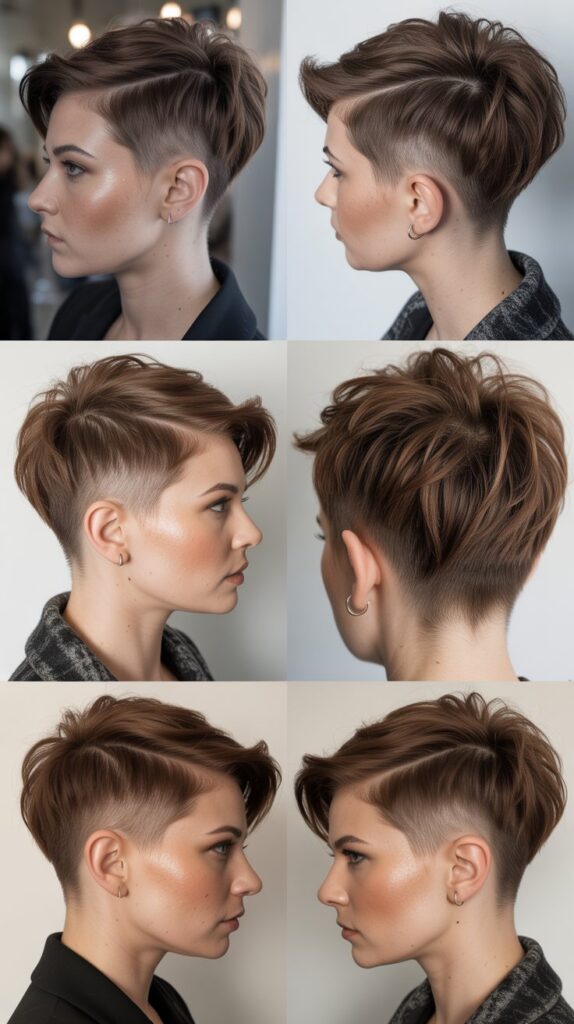 27 Flattering Very Short Pixie Haircuts for Thin Fine Hair 6 . Undercut Pixie with Volume on Top
