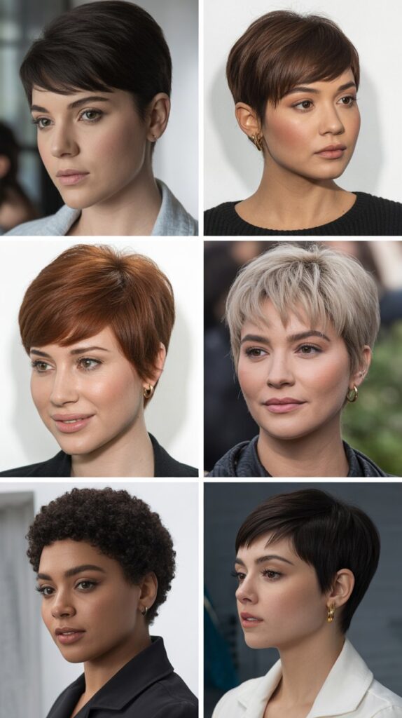  Pixie Cut for Round Faces