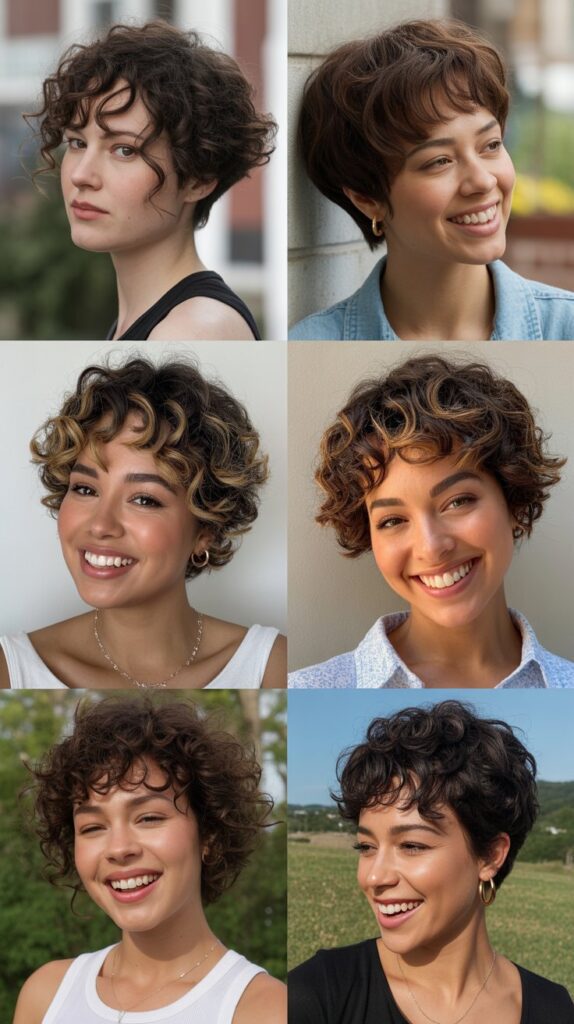 Curly Pixie Cut