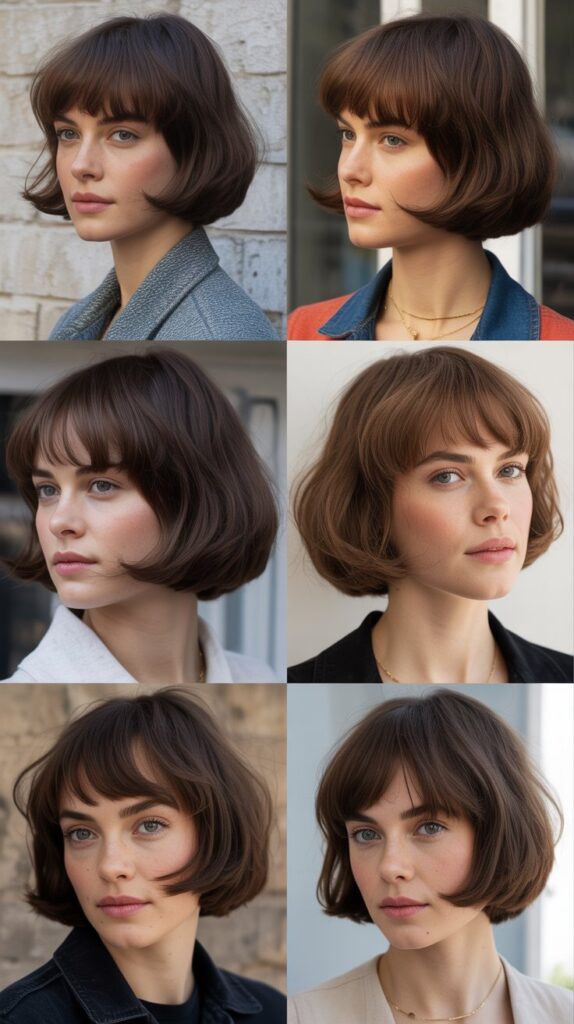 Rounded French Bob With Soft Bangs