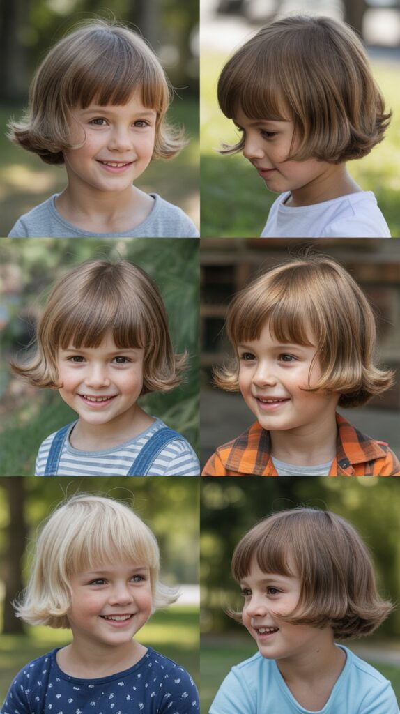 Textured French Bob with Wispy Ends