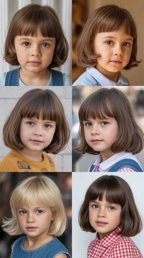 French Bob with Curtain Bangs