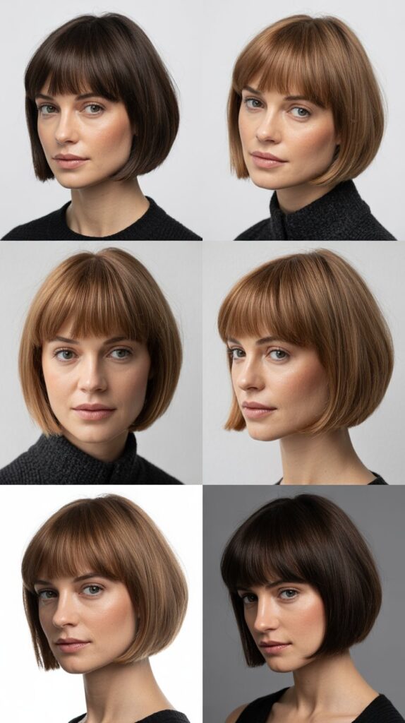 French Bob with Tapered Fringe