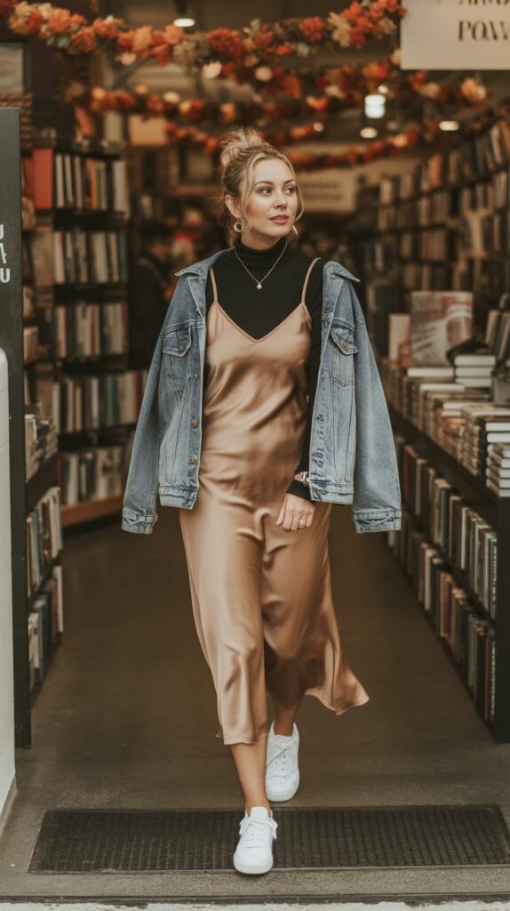 28 Sporty and Stylish Casual Fall Outfits for Women with Sneakers 25 Turtleneck Under Everything Strategy