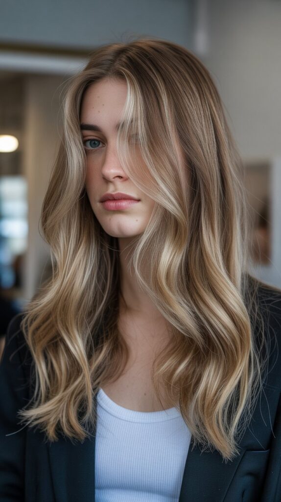 27 Stunning Brunette with Highlights and Lowlights Ideas 20 Beige Blonde Highlights on Light Brown