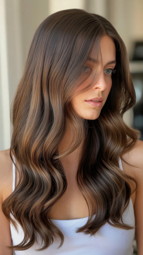 27 Stunning Brunette with Highlights and Lowlights Ideas 7 Espresso Lowlights for Depth