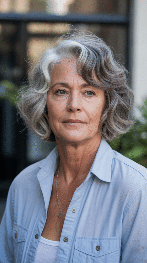 Top 36 Low-Maintenance Haircuts for Women Over 70 34 The Messy Bob