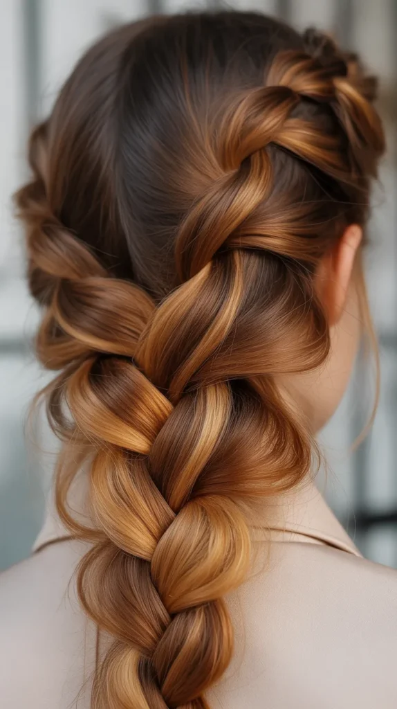 Golden Brown Snake Braids