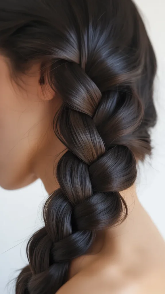 Jet Black Infinity Braids