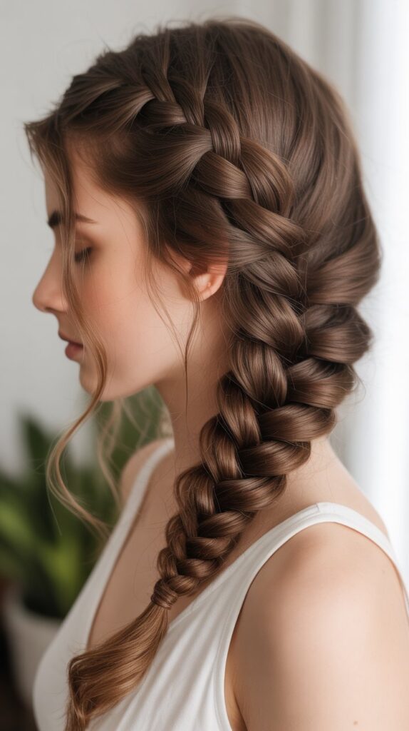 Side Waterfall Braid